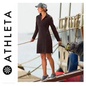 chinese dress ladies RibTech* Courtside Long Sleeve Dress | Separate Undershort main image 1